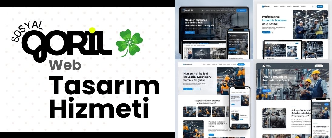 Sanayi Makina Web Sitesi | Modern, Hızlı ve Mobil Uyumlu Endüstriyel Web Sitesi Sanayi Makina Web Sitesi - Üretim ve Mühendislik Sektörlerine Özel Dijital Web Tasarımı