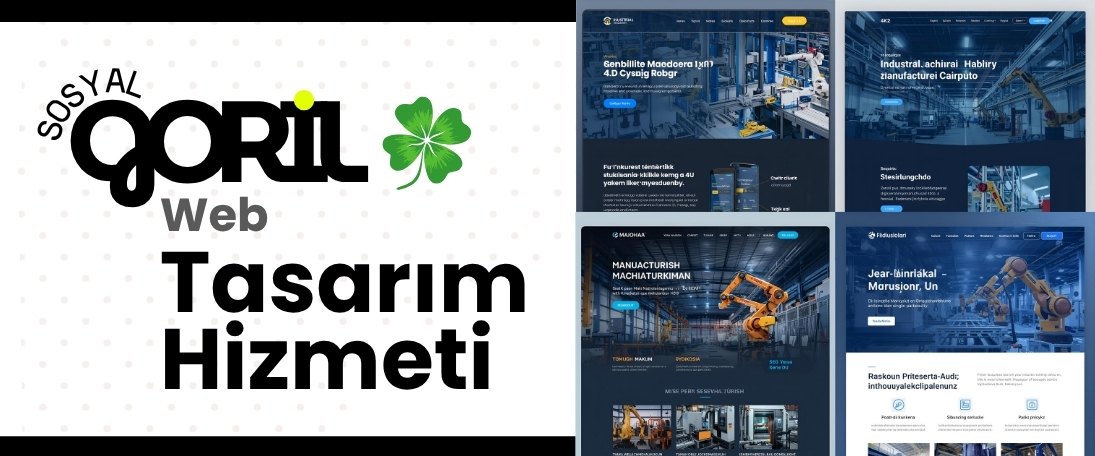 Endüstriyel Üretim ve Makina Web Sitesi | Profesyonel, Hızlı ve Mobil Uyumlu Sanayi Web Tasarımı Endüstriyel Üretim ve Makina Web Sitesi - Fabrika, Otomasyon ve Sanayi Tesisleri için Modern Web Tasarımı