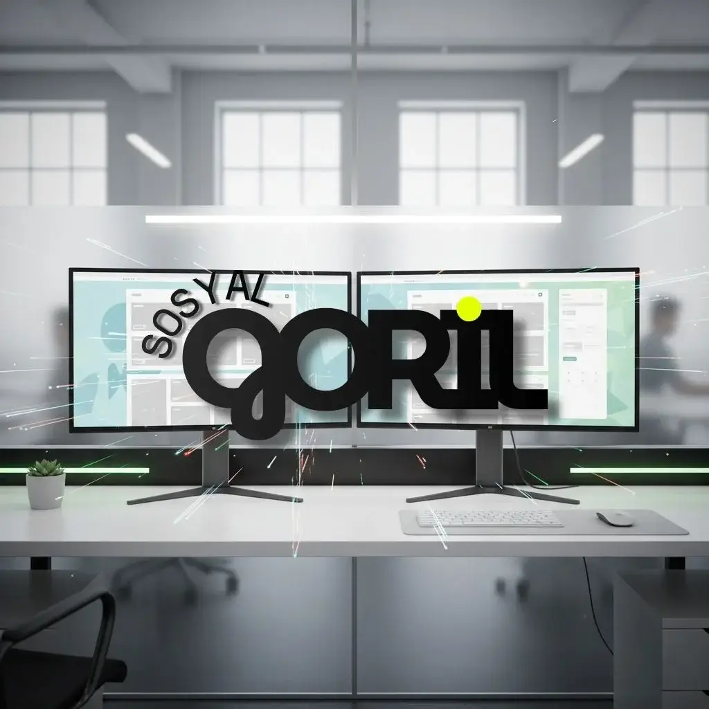 Yenilik&ccedil;i web tasarımı ve &ouml;zel yazılım geliştirmeyi simgeleyen, placeholder alanlı modern ajans &ccedil;alışma alanı g&ouml;rseli.