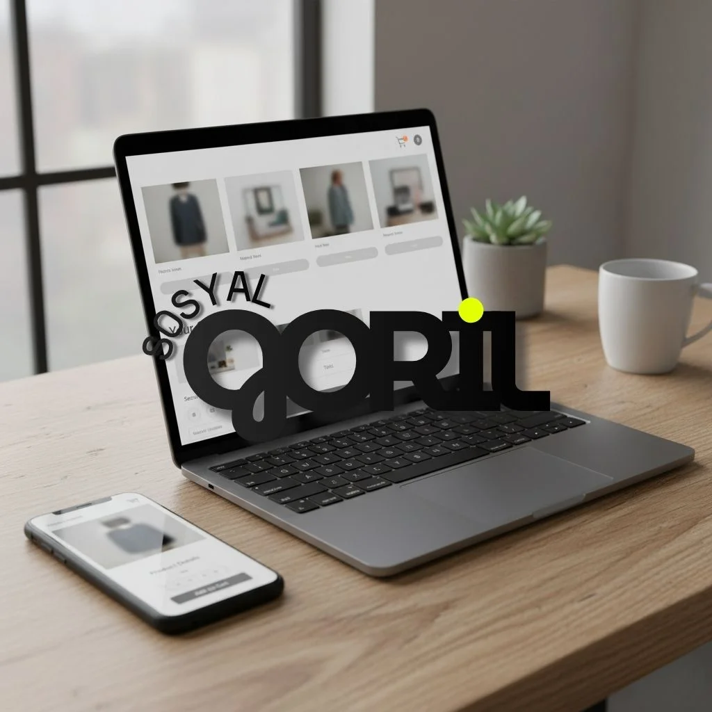 Kullanıcı deneyimini &ouml;ne &ccedil;ıkaran, g&uuml;venli &ouml;deme altyapısına sahip, d&ouml;n&uuml;ş&uuml;m oranlarını artırmaya y&ouml;nelik e-ticaret tasarımı g&ouml;rseli.