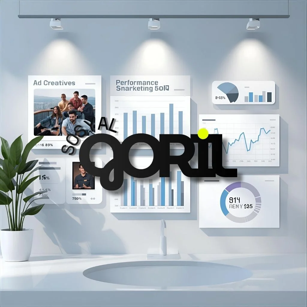 D&ouml;n&uuml;ş&uuml;m odaklı performans pazarlama s&uuml;re&ccedil;lerini, reklam optimizasyonu ve veri analizi odaklı kampanya y&ouml;netimini yansıtan profesyonel dijital reklam g&ouml;rseli.